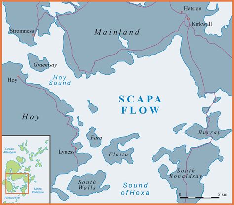 scapa flow map